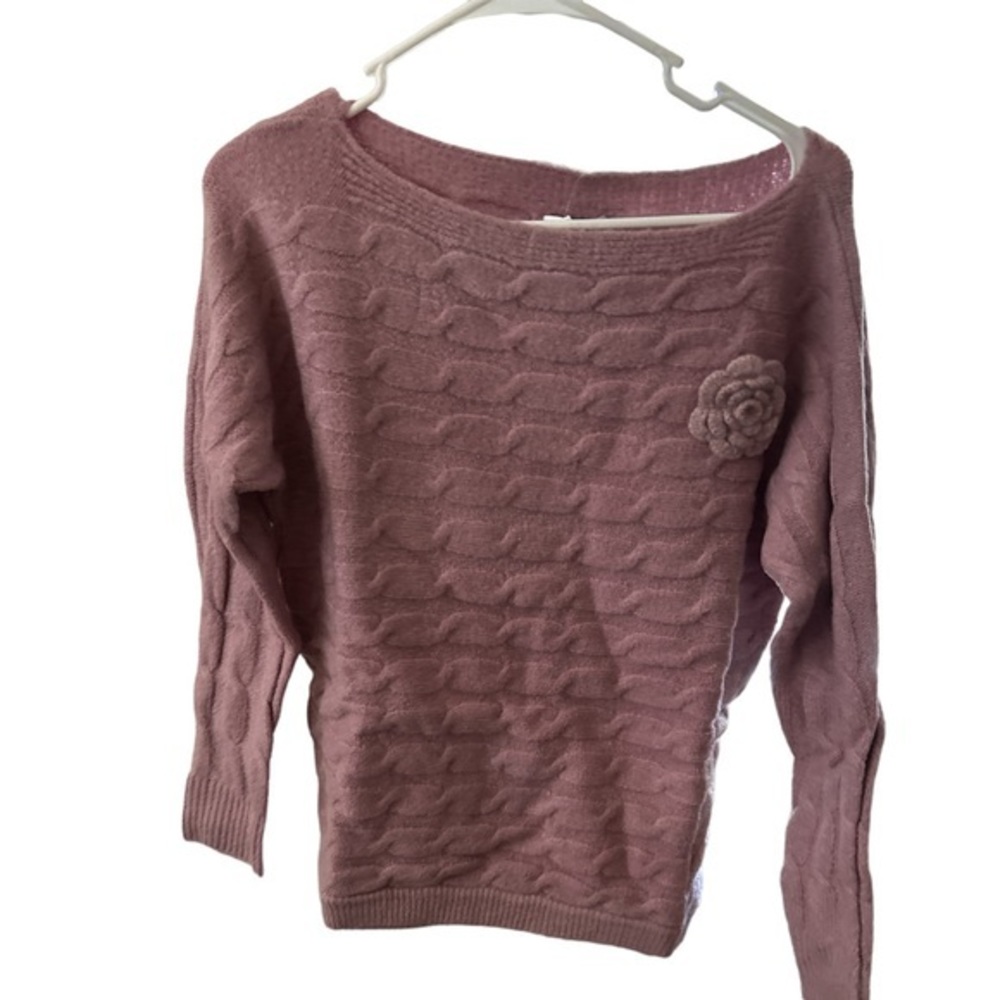 Rose colored sweater